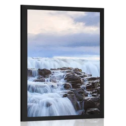 Plakat slapovi na Islandiji - 60x90 no frame