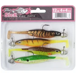 Berkley SICK VIBE 12cm 4pc Pre-rigged Bismuth