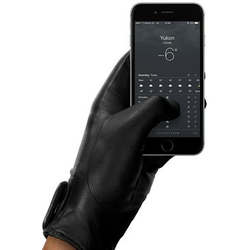 MUJJO - Kožne rukavice za zaslon osjetljiv na dodir (veličina 8,5)