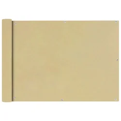 Vidaxl Balkonsko Platno Oksford Tekstil 75x600 cm Bež
