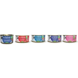 Schesir Complete&Balanced konzerva za mačke - Tuna i sardine u želeu 140g