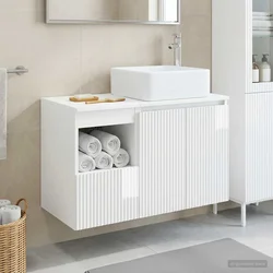 Set namještaja za kupaonicu 2 kom. Bijela visokog sjaja