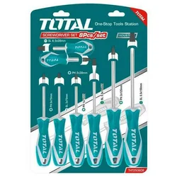 TOTAL Set 8 odvijača THT250608 Standardni odvijač