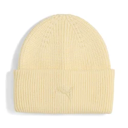 PUMA Wardrobe Essentials Chunky Mid Crown Beanie, Accessories, Buttercream, OSFA