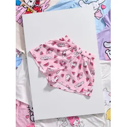 Sinsay - Kratke pantalone s uzorkom Hello Kitty - pastelno roze