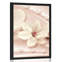 Plakat luksuzna magnolija - 30x45 no frame