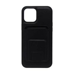 Maska za telefon LEATHER MAGSAFE WALLET za Iphone 12 Pro, Crna
