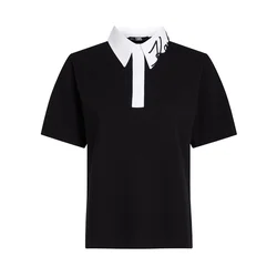 Karl Lagerfeld Majica črna/bela