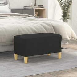 Klupa crna 70x35x41 cm od tkanine