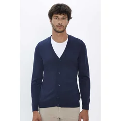 TUDORS Muški kardigan Hirka, Slim Fit, Teget