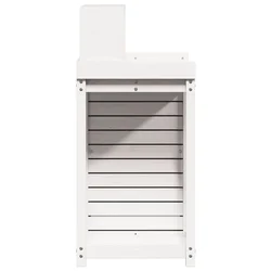 Stol za sadnju s policama bijeli 82,5x50x109,5 cm od borovine