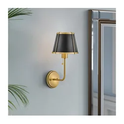 Hinkley HK-CLARKE1-BR-BK - Zidna lampa CLARKE 1xE27/40W/230V mesing/crna