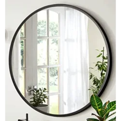 Ceramica lux Ogledalo alu-ram fi 80, matt black, bez led-a - CL6 300043