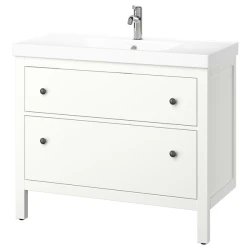 HEMNES / ORRSJÖN Post.umiv. s fiokama/umiv/slavinom, bela, 102x49x89 cm