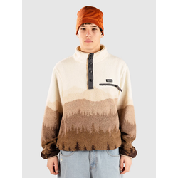Blue Tomato Patterned Fleece Sweater dark forest