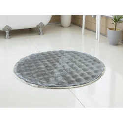 Okrugla Prostirka za kupatilo fi 100cm Svetlo siva boja ( VLK000198-svetlosivaboja )
