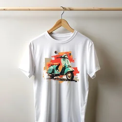 Camiseta Majica sa štampanim printom Cam 352, Muška, Bela