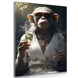 Slika živalski gangster opica - 40x60