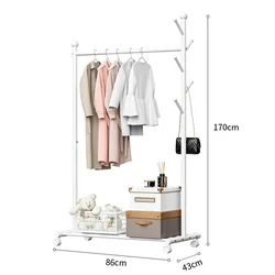 Yicainianhua Stalak za odeću, 86cm, Beli