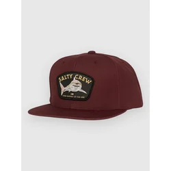 Salty Crew Lurking 6 Panel Cap burgundy