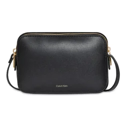 Torbica za čez ramo CALVIN KLEIN Foil Logo - črna