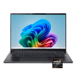 Acer - Swift Go 16 AI - Copilot+ PC - 16 WUXGA Touchscreen Laptop - AMD Ryzen AI 7 445 2026 - 16GB Memory – 1TB Storage - Obsidian Black
