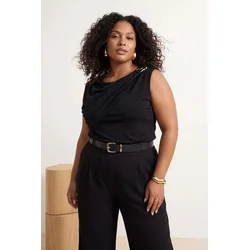 Trendyol Curve Ženska bluza Tbbss26Af00051, Crna