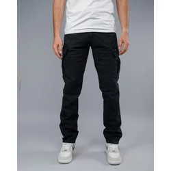 Denistar Muške pantalone 100/2943, Kargo, Tamnosive