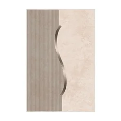Bež Tepih Sftkece035 (80 x 150 cm)