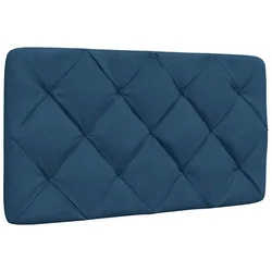 Vidaxl Blazina za vzglavje modra 80 cm blago