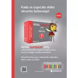 ROYAL SUPERIOR JELLY Matična mliječ 2000mg, 10 bočica po 10ml