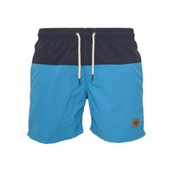 Urban Classics Kratke kopalne hlače, modra