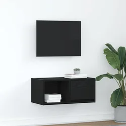 TV ormarić crni hrast 60x31x25,5 cm konstruirano drvo