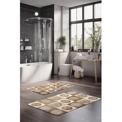 Lessentiel Maison Set prostirki za kupatilo CT-5351, 2 Komada, Smeđa