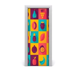 tulup.si Samolepilni tapete na vratih Sadje 85x205 cm