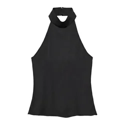 Pull&Bear Top črna