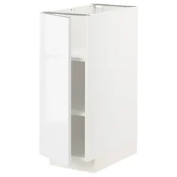 METOD Podni element s policama, bela/Ringhult bela, 30x60 cm