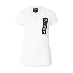 ARMANI EXCHANGE Majica črna / bela