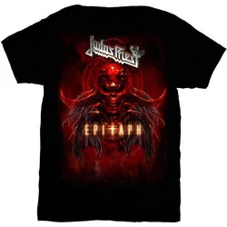 Judas Priest Epitaph Red Horns Mens T Shirt: L