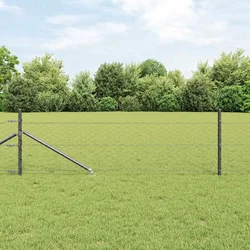 vidaXL Šesterokotna Ograja Siva 0.8x10 m Jeklo