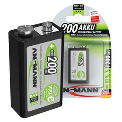 ANSMANN Punjiva baterija NiMH, Block, maxE, 200mAh, 9V