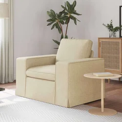 Vidaxl Kavč krema 103 x 80 x 82 cm blago