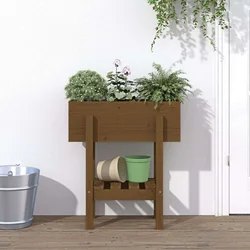 Vrtna sadilica boja meda 62 x 30 x 69 cm od masivne borovine