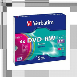 DVD-RW 4.7GB Verbatim Pastel kutija