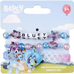 Dečiji Set Narukvica sa Bluey Perlicama i Priveskom | Kozmo