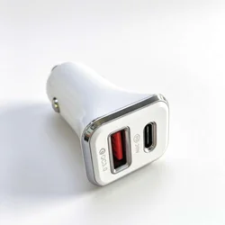 Auto Punjač 38W USB-C PD 20W + USB-A QC 3.0 18W Brzo Punjenje