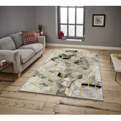 Conceptum Hypnose Tepih Asr Crpt-83, Pravougaoni, 100x140 cm, Svetlosivi
