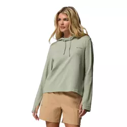 Columbia W EU SUN TREK LS HOODIE, ženski duks za planinarenje, zelena 2145261