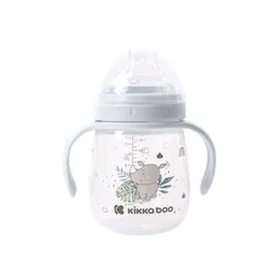 KikkaBoo šolja sa silikonskim piskom Savanna 240ml blue ( KKB31063 )