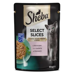 Sheba Kesica za mačke Losos, komadići u sosu, 85g